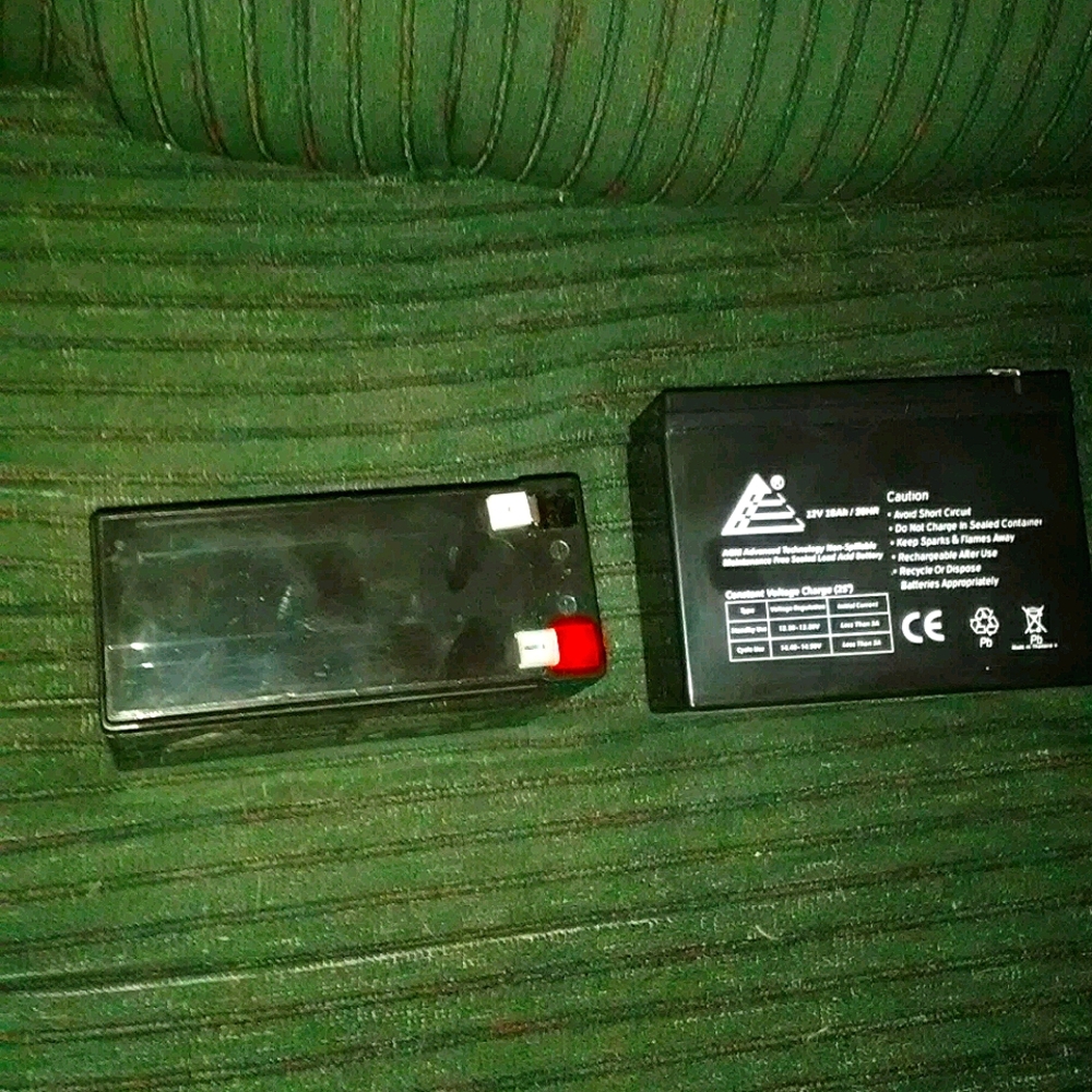2brand new 12v batteries and twist throttle.